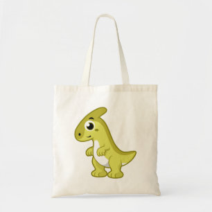 Niedliche Illustration eines Parasaurolophus Dinos Tragetasche
