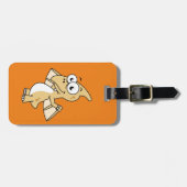 Niedliche Illustration eines Pterodaktyls. 2 Gepäckanhänger (Vorderseite horizontal)