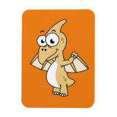Niedliche Illustration eines Pterodaktyls. 2 Magnet (Vertikal)
