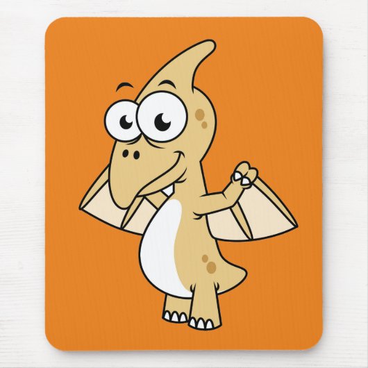 Niedliche Illustration eines Pterodaktyls. 2 Mousepad (Vorne)