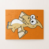 Niedliche Illustration eines Pterodaktyls. 2 Puzzle (Horizontal)