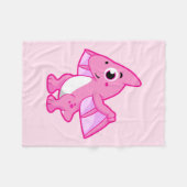 Niedliche Illustration eines Pterodaktyls. Fleecedecke (Vorderseite (Horizontal))