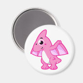 Niedliche Illustration eines Pterodaktyls. Magnet (Vorderseite/Rückseite)