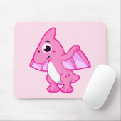 Niedliche Illustration eines Pterodaktyls. Mousepad (Mit Mouse)