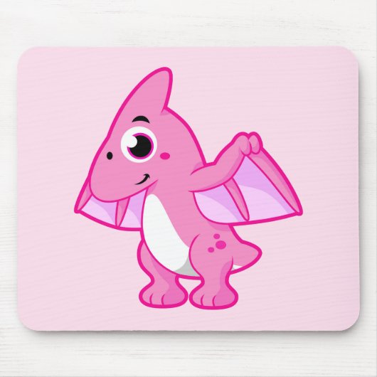 Niedliche Illustration eines Pterodaktyls. Mousepad (Vorne)
