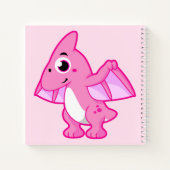 Niedliche Illustration eines Pterodaktyls. Notizblock (Rückseite)