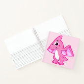 Niedliche Illustration eines Pterodaktyls. Notizblock (Innenseite)