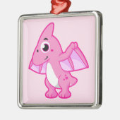 Niedliche Illustration eines Pterodaktyls. Ornament Aus Metall (Links)