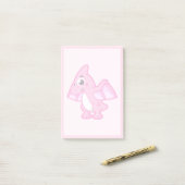 Niedliche Illustration eines Pterodaktyls. Post-it Klebezettel (Auf Schreibtisch)