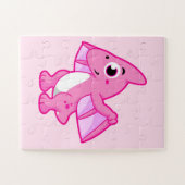 Niedliche Illustration eines Pterodaktyls. Puzzle (Horizontal)