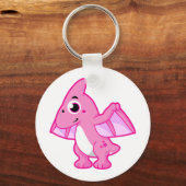 Niedliche Illustration eines Pterodaktyls. Schlüsselanhänger (Vorderseite)