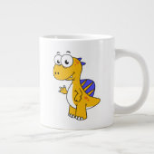 Niedliche Illustration eines Spinosauriers. 2 Jumbo-Tasse (Rechts)
