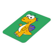 Niedliche Illustration eines Spinosauriers. 2 Magnet (Linke Seite)
