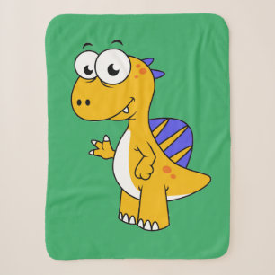 Niedliche Illustration eines Spinosauriers. 2 Sherpadecke