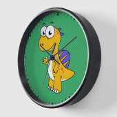 Niedliche Illustration eines Spinosauriers. 2 Uhr (Winkel)