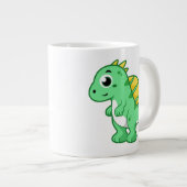 Niedliche Illustration eines Spinosauriers. Jumbo-Tasse (Vorderseite Rechts)