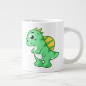 Niedliche Illustration eines Spinosauriers. Jumbo-Tasse (Rechts)