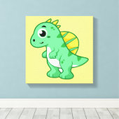 Niedliche Illustration eines Spinosauriers. Leinwanddruck (Insitu (Holzboden))