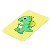Niedliche Illustration eines Spinosauriers. Magnet (Linke Seite)