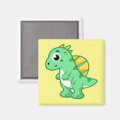 Niedliche Illustration eines Spinosauriers. Magnet (Vorderseite/Rückseite)