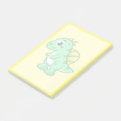 Niedliche Illustration eines Spinosauriers. Post-it Klebezettel (angewinkelt)