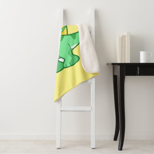 Niedliche Illustration eines Spinosauriers. Sherpadecke (Beispiel)