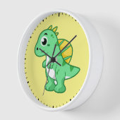 Niedliche Illustration eines Spinosauriers. Uhr (Winkel)