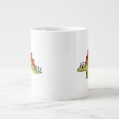Niedliche Illustration eines Stegosaurus Dinosauri Jumbo-Tasse (Vorderseite)