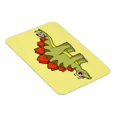 Niedliche Illustration eines Stegosaurus Dinosauri Magnet (Rechte Seite)