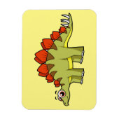 Niedliche Illustration eines Stegosaurus Dinosauri Magnet (Vertikal)