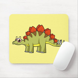 Niedliche Illustration eines Stegosaurus Dinosauri Mousepad