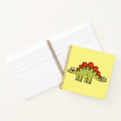 Niedliche Illustration eines Stegosaurus Dinosauri Notizblock (Innenseite)