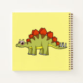 Niedliche Illustration eines Stegosaurus Dinosauri Notizblock (Rückseite)