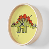 Niedliche Illustration eines Stegosaurus Dinosauri Uhr (Winkel)