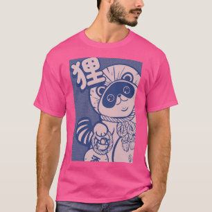 Niedliche Illustration eines Tanuki T-Shirt