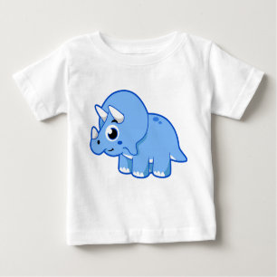 Niedliche Illustration eines Triceratops Dinosauri Baby T-shirt