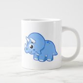Niedliche Illustration eines Triceratops Dinosauri Jumbo-Tasse (Rechts)