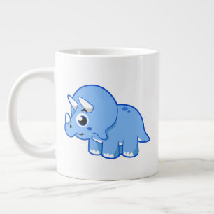 Niedliche Illustration eines Triceratops Dinosauri Jumbo-Tasse