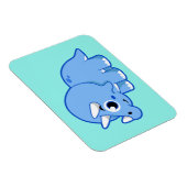 Niedliche Illustration eines Triceratops Dinosauri Magnet (Rechte Seite)