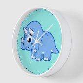 Niedliche Illustration eines Triceratops Dinosauri Uhr (Winkel)