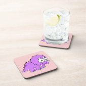 Niedliche Illustration eines Triceratops. Getränkeuntersetzer (Rechte Seite)