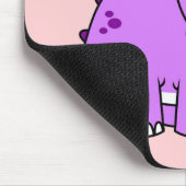 Niedliche Illustration eines Triceratops. Mousepad (Ecke)