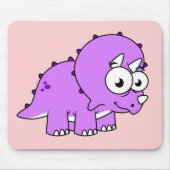 Niedliche Illustration eines Triceratops. Mousepad (Vorne)