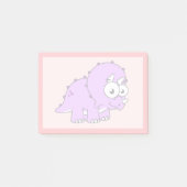 Niedliche Illustration eines Triceratops. Post-it Klebezettel (Vorderseite)