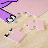 Niedliche Illustration eines Triceratops. Puzzle (Seite)