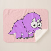 Niedliche Illustration eines Triceratops. Sherpadecke (Vorderseite (Horizontal))