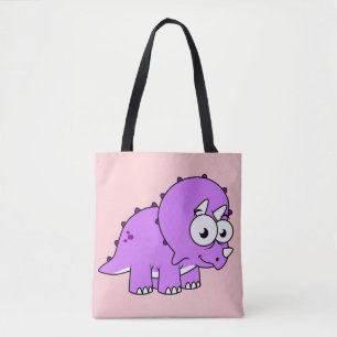 Niedliche Illustration eines Triceratops. Tasche