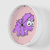 Niedliche Illustration eines Triceratops. Uhr (Winkel)