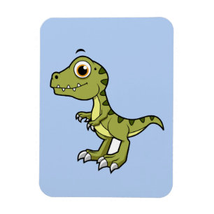 Niedliche Illustration eines Tyrannosaurus Rex. Magnet