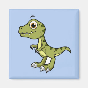 Niedliche Illustration eines Tyrannosaurus Rex. Magnet